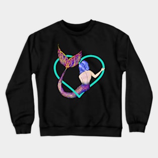 Mermaid Heart Crewneck Sweatshirt